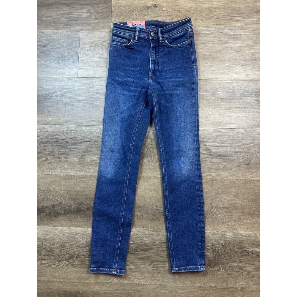 Acne Studios Jeans Youth 22 x 27 Blue Denim Bla‎ Konst Solid Casual